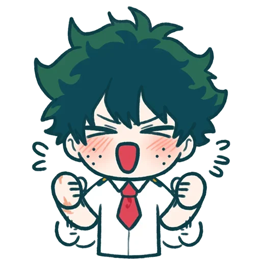 🌿 Стикер «Midoriya» для Telegram
