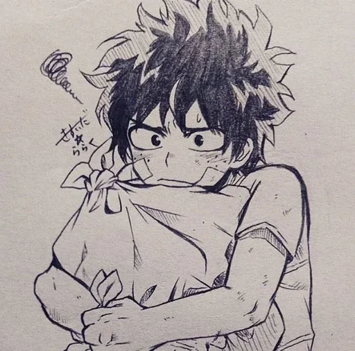 🌿 Стикер «Midoriya» для Telegram