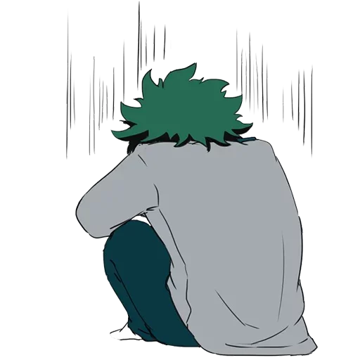 🌿 Стикер «Midoriya» для Telegram