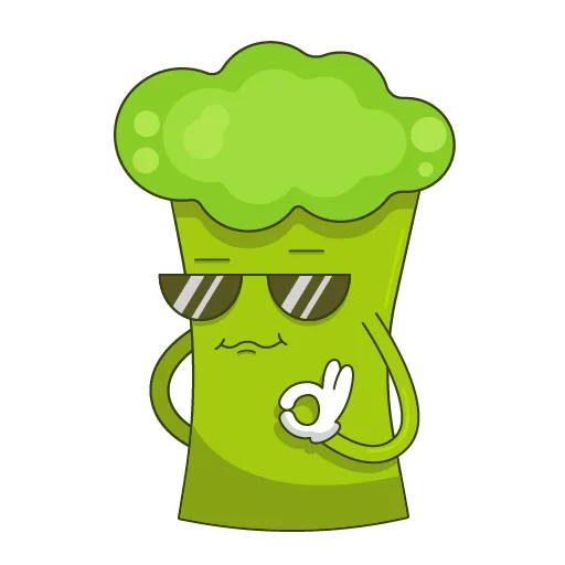 Стикерпак Broccoli Brock для Telegram