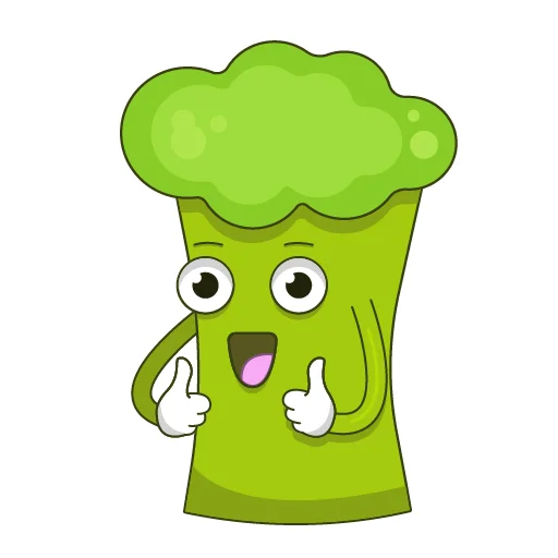 👍 Стикер «Broccoli Brock» для Telegram