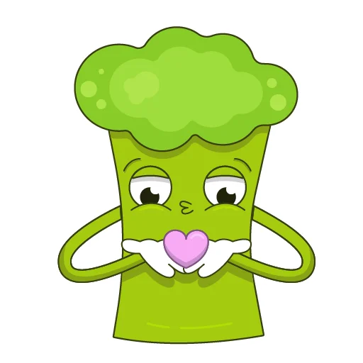 ❤️ Стикер «Broccoli Brock» для Telegram