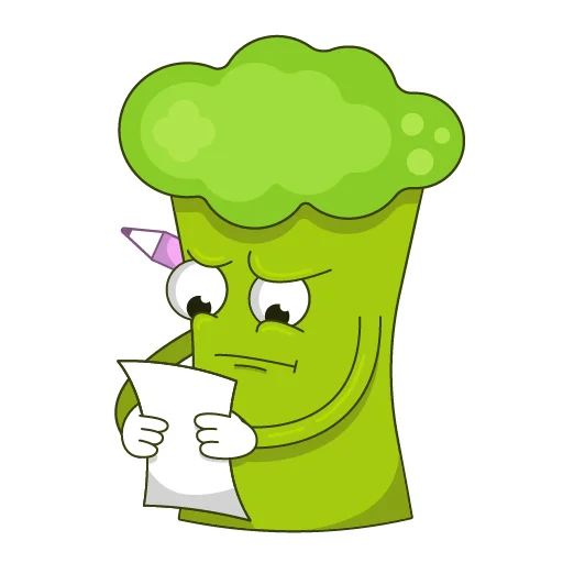 😑 Стикер «Broccoli Brock» для Telegram