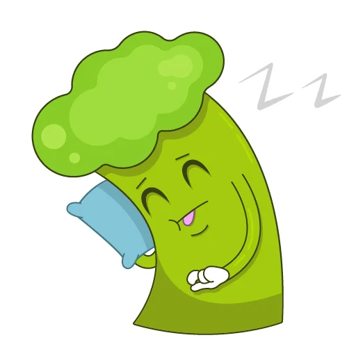 😴 Стикер «Broccoli Brock» для Telegram