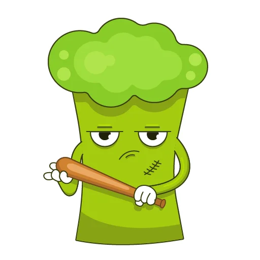 😠 Стикер «Broccoli Brock» для Telegram