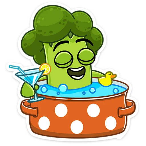 🛀 Стикер «Броук» для Telegram