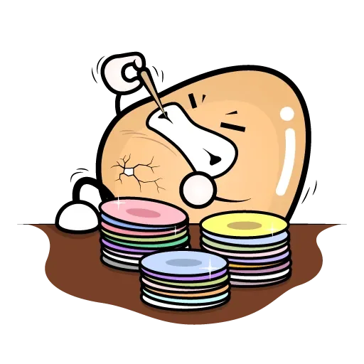 🥚 Стикер «蛋哥的日常» для Telegram