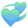 Стикер 14 💙 neon emoji