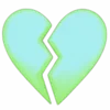 Стикер 8 💙 neon emoji