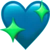 Стикер 38 💙 neon emoji