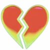 Стикер 11 💙 neon emoji