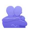 Стикер 28 💙 neon emoji