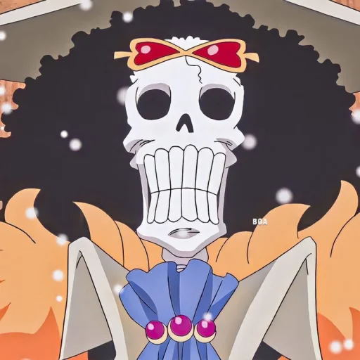 💀 Стикер «Brook / One piece» для Telegram