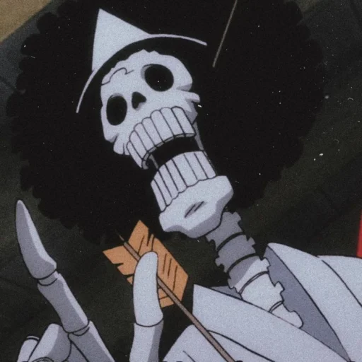 💀 Стикер «Brook / One piece» для Telegram
