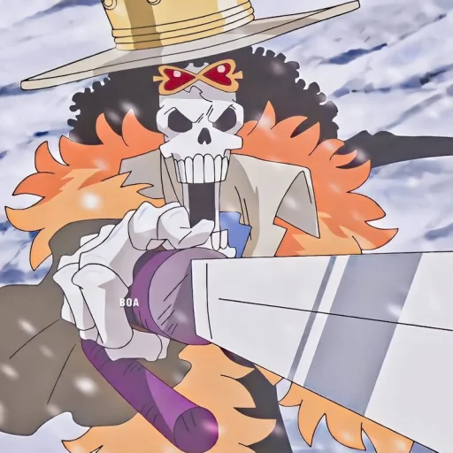 💀 Стикер «Brook / One piece» для Telegram