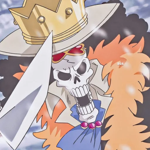 💀 Стикер «Brook / One piece» для Telegram
