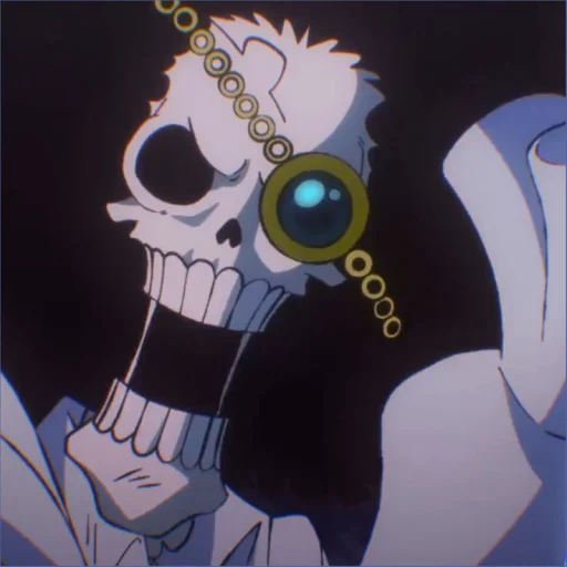 💀 Стикер «Brook / One piece» для Telegram