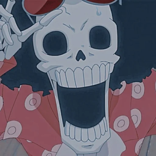 💀 Стикер «Brook / One piece» для Telegram