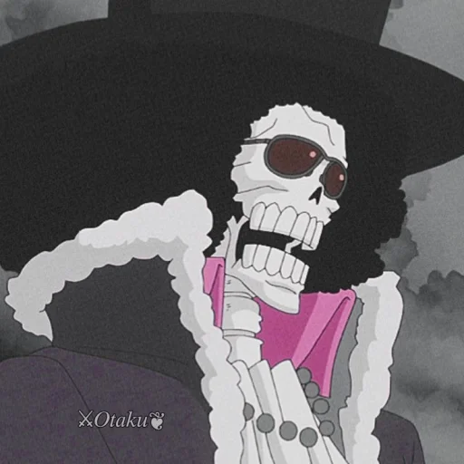 💀 Стикер «Brook / One piece» для Telegram