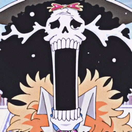 💀 Стикер «Brook / One piece» для Telegram