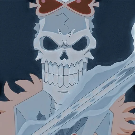 💀 Стикер «Brook / One piece» для Telegram