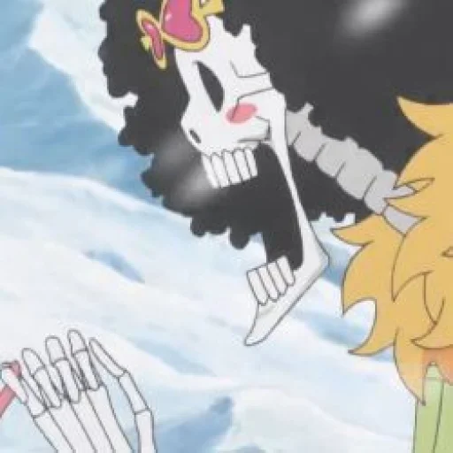 💀 Стикер «Brook / One piece» для Telegram