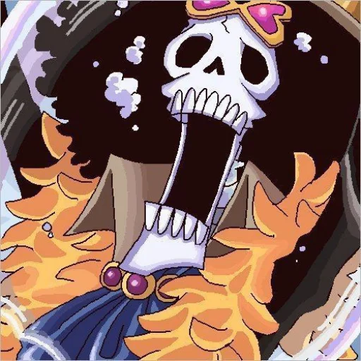 💀 Стикер «Brook / One piece» для Telegram