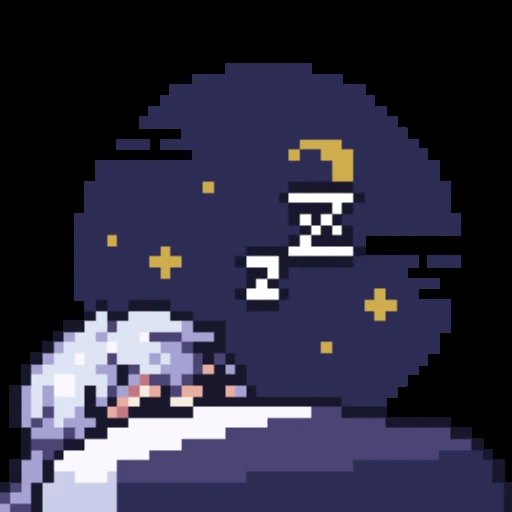 😴 Стикер «Для масиков сделал стикер-пак с Bronya&;s pixel world» для Telegram