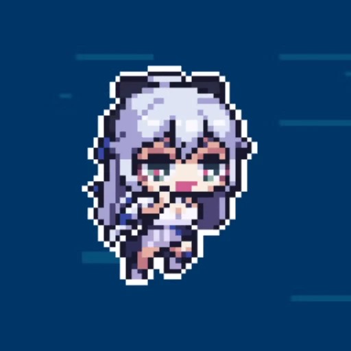 🏃‍♀️ Стикер «Для масиков сделал стикер-пак с Bronya&;s pixel world» для Telegram