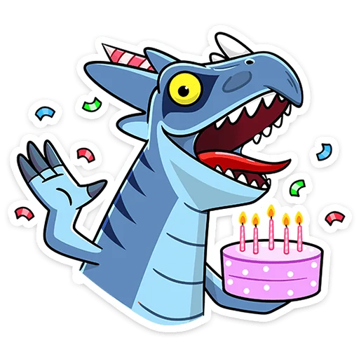 🎂 Стикер «Брозавр» для Telegram