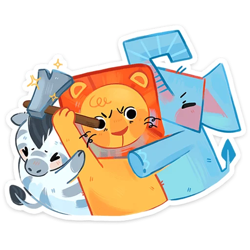 ⭐ Стикер «Животная братва» для Telegram