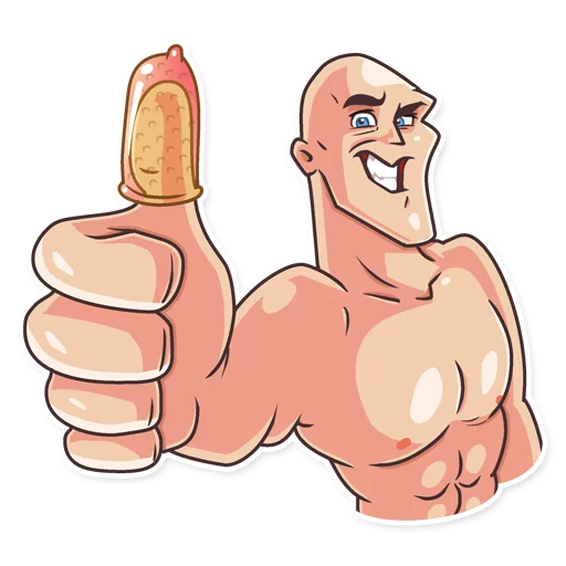 👍 Стикер «Go Baldly» для Telegram