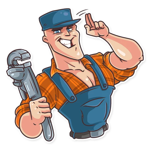👷 Стикер «Go Baldly» для Telegram