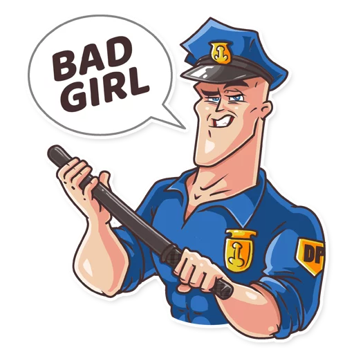 👮 Стикер «Go Baldly» для Telegram