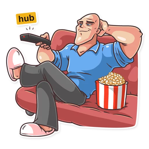 📺 Стикер «Go Baldly» для Telegram