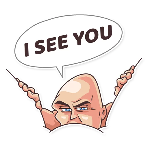 😒 Стикер «Go Baldly» для Telegram