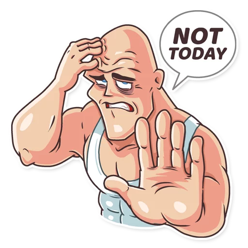 🤢 Стикер «Go Baldly» для Telegram