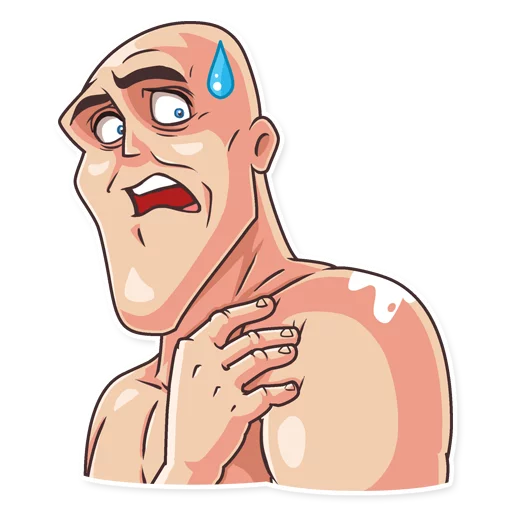 😰 Стикер «Go Baldly» для Telegram