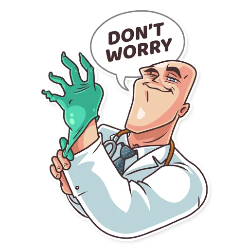 👨‍⚕️ Стикер «Go Baldly» для Telegram