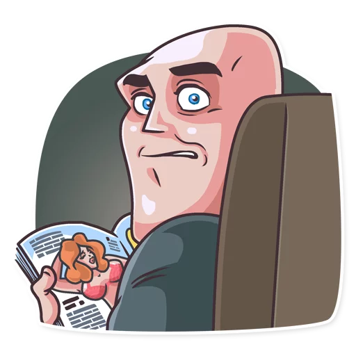 😦 Стикер «Go Baldly» для Telegram