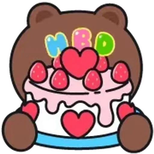 🥳 Стикер «Brown and Cony» для Telegram
