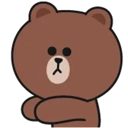 ❤️ Стикер «Brown and Cony» для Telegram