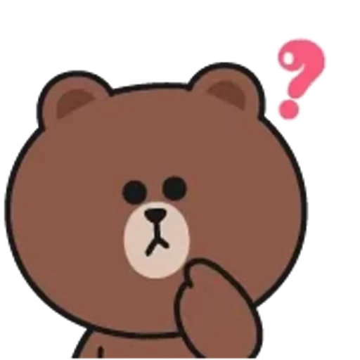 ❔ Стикер «Brown and Cony» для Telegram