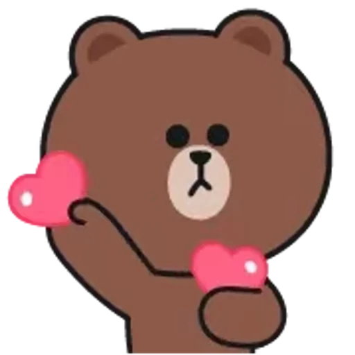 ❤️ Стикер «Brown and Cony» для Telegram