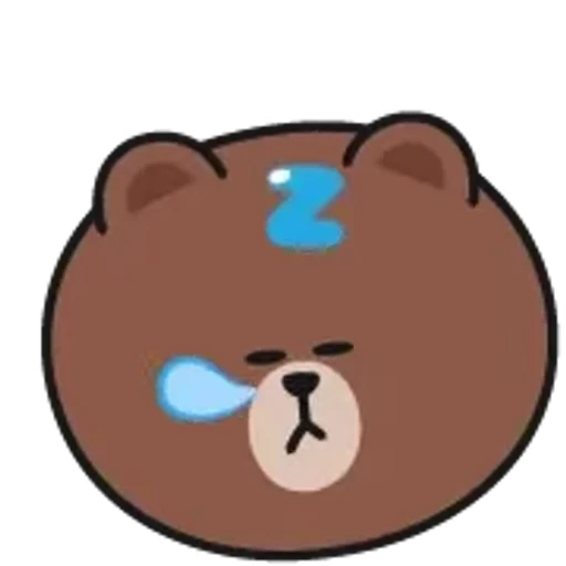 😴 Стикер «Brown and Cony» для Telegram