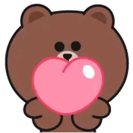 ❤️ Стикер «Brown and Cony» для Telegram
