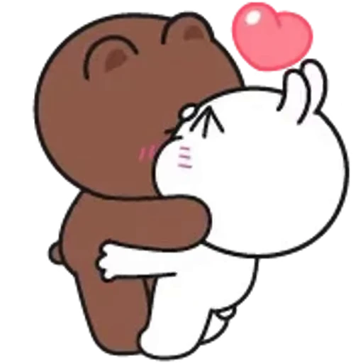💋 Стикер «Brown and Cony» для Telegram