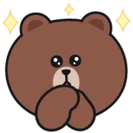 🤩 Стикер «Brown and Cony 2» для Telegram