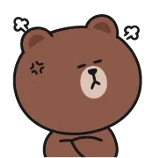 😤 Стикер «Brown and Cony 2» для Telegram