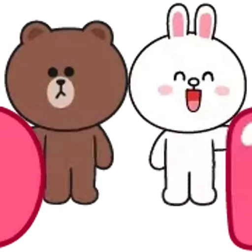 🆗 Стикер «Brown and Cony 2» для Telegram